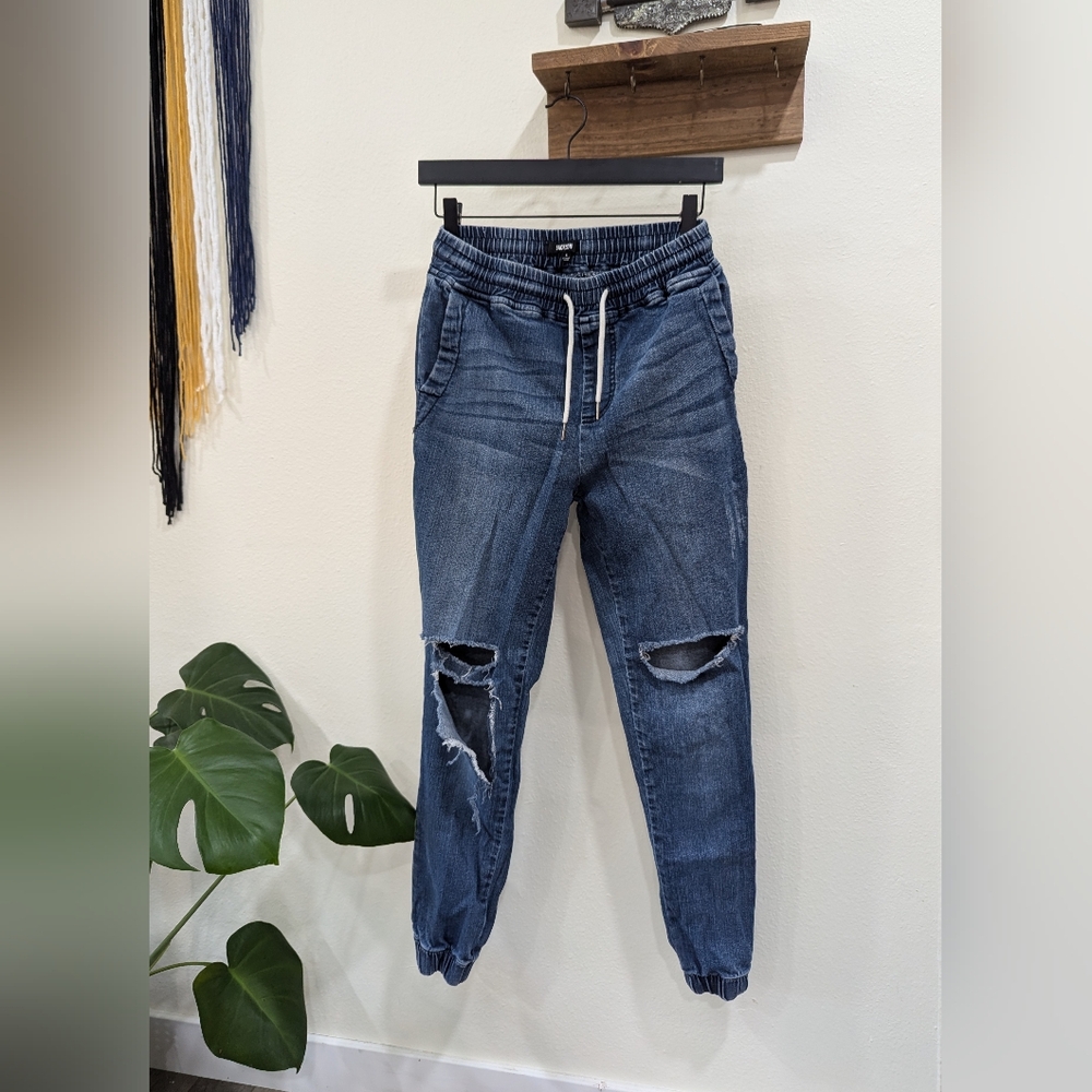 Distressed Denim Joggers | JACKSON | Size S (Unisex)